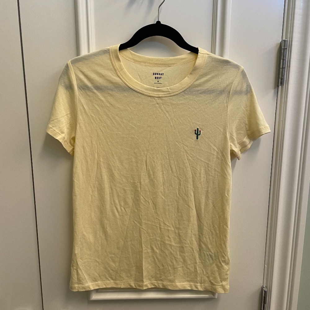 Sunday best yellow t-shirt